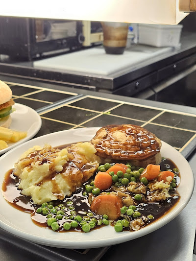 Mega Burger and Chips